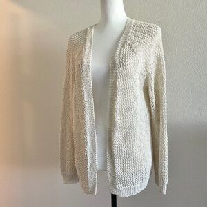 SAKS FIFTH AVENUE Sweater Open Front Made in Italy Size Extra Small